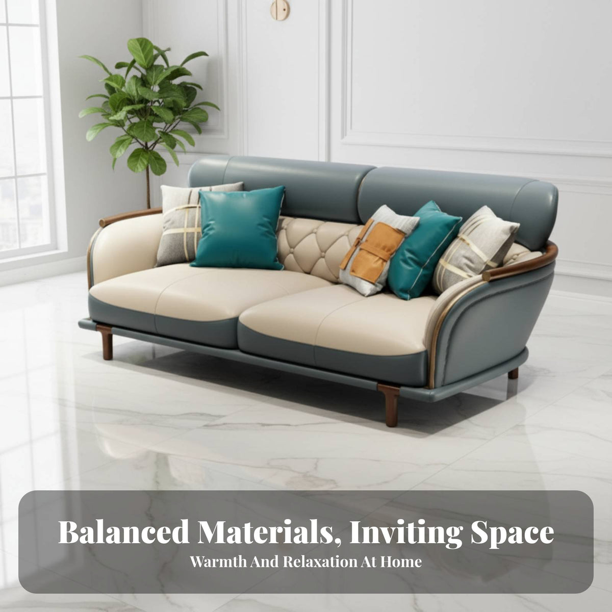 Wooden Frame Couch Set Modern Chinese design Multi-Piece Seating Group Luxurious Design Living Room Furniture for Homeowners, Villa, Small Spaces, Home