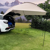 Car Rear Awning Portable Vehicle Rear Awning Trunk Sunshade Cover Rainproof Hatchback Sun Shade Protection for Tailgating