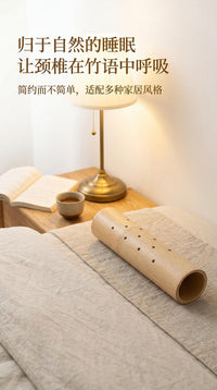 Bamboo Pillow Cervical Pillow Neck Protection Bamboo U-Shaped Cool Pillow Waist Pillow Hard Waist Process New Cushion Custom LOGO