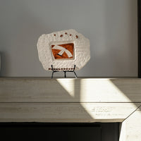 Tabletop Art Piece Compact Sculpture with Stand Decorative Tabletop Ornament for Office Desk