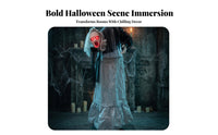 Standing Specter Decoration Gauzy Covering Electric Specter Decoration Sound-Activated for Indoor Display
