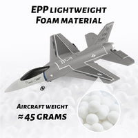 FX8823 3-Channel F16 Fighter Fixed-Wing Foam RC Airplane Toy for Children