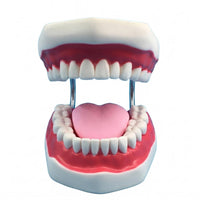 Visible Mouth Interior Brushing Practice Model Coil Hinges Tooth Brushing Model Pink Gums Teaching Aid