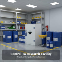 Storage Cabinet Double Lock Reactive Alkali Storage Cabinet Made of PP for Lab Technicians, Researchers, Research Institute, Pharmacy, Warehouse