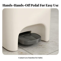 Foot Pedal Trash Can Large Capacity Foot Pedal Waste Bin Kitchen Garbage Can Hands-Effortless Function Lidded Wastebasket