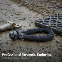 High Strength Soft Shackle robust Duty Vehicle Recovery Kit Wear withstandant non-paved-highway Gear guard Sleeve for non-paved-Road Vehicle operators, non-paved-Road Vehicle Owners, towing deviceing, Emergency Situations, track Riding