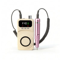 Nail Drill Machine with Lamp Rechargeable Nail Drill with Lamp Cordless Portable for Beginners, Home DIY