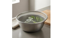 Silver Shiny Mesh Sieve Smooth Surface Stainless Steel Plate Round Shape Stainless Steel Bowl