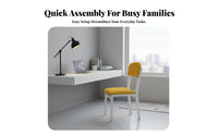 4 Pieces Easy To Clean Modern Dining Chair Thickened Seat Board Simple Backrest Chair Anti-Slip Foot Pads Restaurant Stool Welded Support Bar for Homeowners, Families, Business Owners, Cafe, Home, Hotel