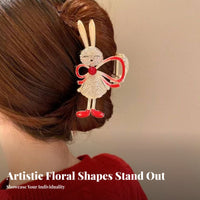 Flower Design Hair Fastener Premium Feel Flower Hair Fastener Distinctive Design Strong Hold for Trend Lovers, Hairstyling