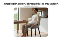 Upholstered Side Chair Modern Design Dining Seating Padded Seat Padding Ergonomic Backrest for Interior Decorators