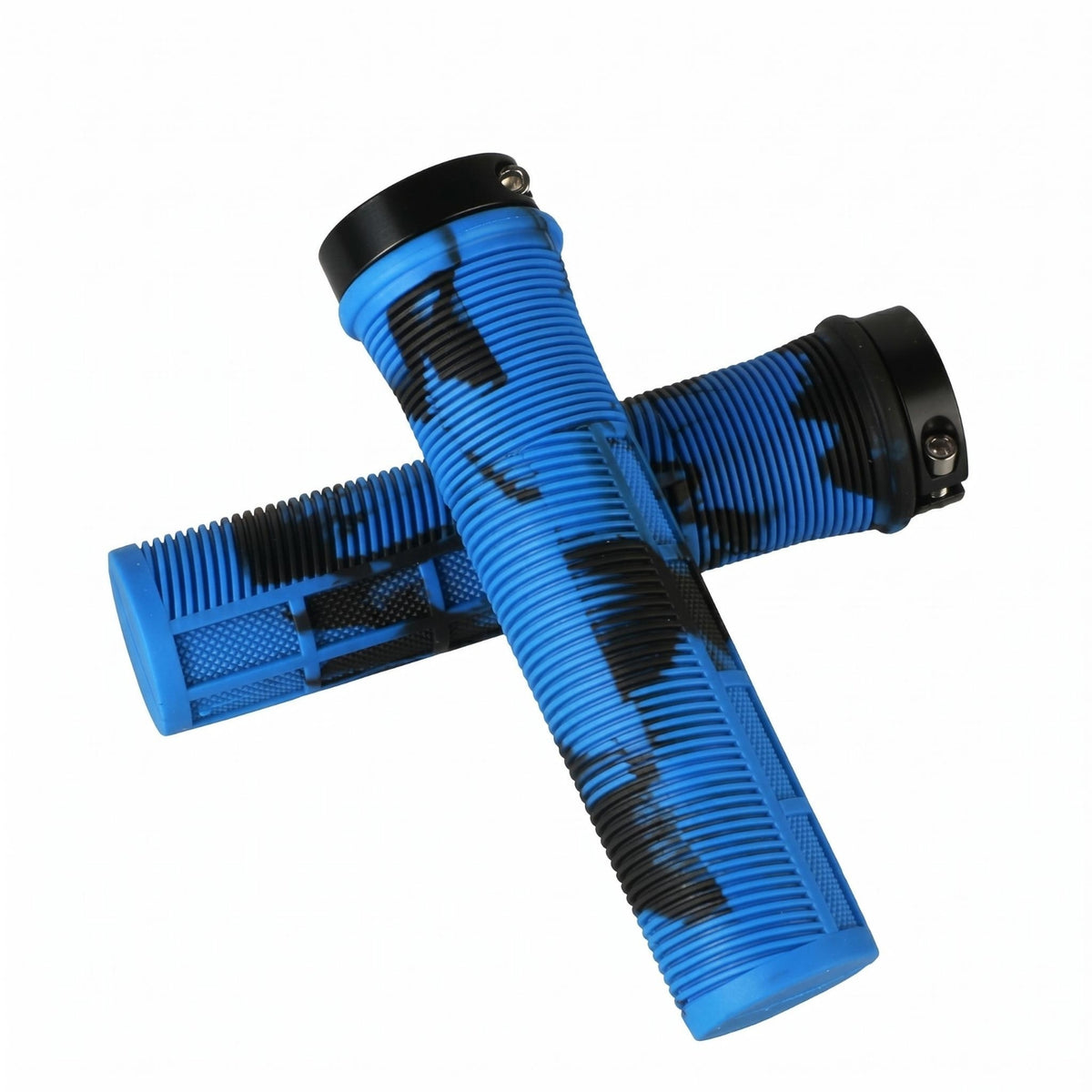 Handlebar Grips with Lock Rings Anti-Slip Handlebar Grips with Ends Textured for Commuting