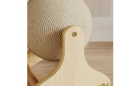 Cat Scratching Ball Sisal Scratching Ball with Wooden Frame Long-Lasting