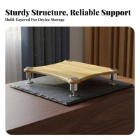 Stable Construction Audio Equipment Rack Space-Saving Vertical Design High-Fidelity Equipment Stand Vibration Damping Amplifier Stand Shelf Heavy Duty for Audiophiles, Home Theater, Listening Room