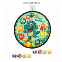 Safe Cloth Dartboard with Sticky Balls Indoor Sticky Ball Target Board Soft Toy Long-Lasting for Toddlers, Bedroom