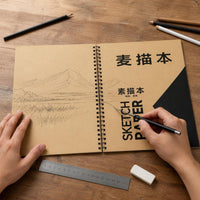 Bamboo Sketchbook for Artists, A4/8K/16K Thick Professional Smooth Drawing Paper Pad, 30 Sheets