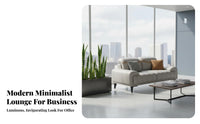 Minimalist Design 3-Piece Sofa and Table Group Professional Aesthetic Multi-Person Lobby Couch long-lasting Upholstery Reception Seating Plush Cushioning for Corporate Buyers, Business Owners, Office Managers, Waiting Room