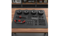 1/12 Scale Crawler Parts Adjustable Shocks Full Vehicle Chassis Parts Set High Performance Hobbyist Supplies for Rough Terrain
