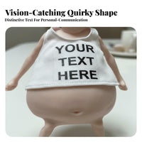 Silicone Joke Gift Doll Soft & Squeezable Funny Pot-Belly Figurine Press Toy Conversation Piece Novelty Item Distinctive Design