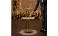 Acrylic Shelf Lighted Dessert Stand Reusable Wedding Dessert Stand Elegant for Hotel Event Teams, Banquet Hall