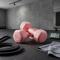 Dumbbell Pair Textured Grip Hand Dumbbells Embossed Markings Coated Dumbbells