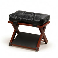 Foldable Folding Footstool with Cushion Tufted Under-Desk Footrest Non-Slip Foot Stool Long-Lasting for Office Workers