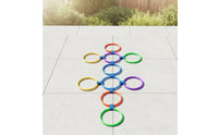 Hopscotch Rings with Linkers Outdoor Hopscotch Hoops with Linkers Agility Rings Indoor Active Play Toy Portable for Children
