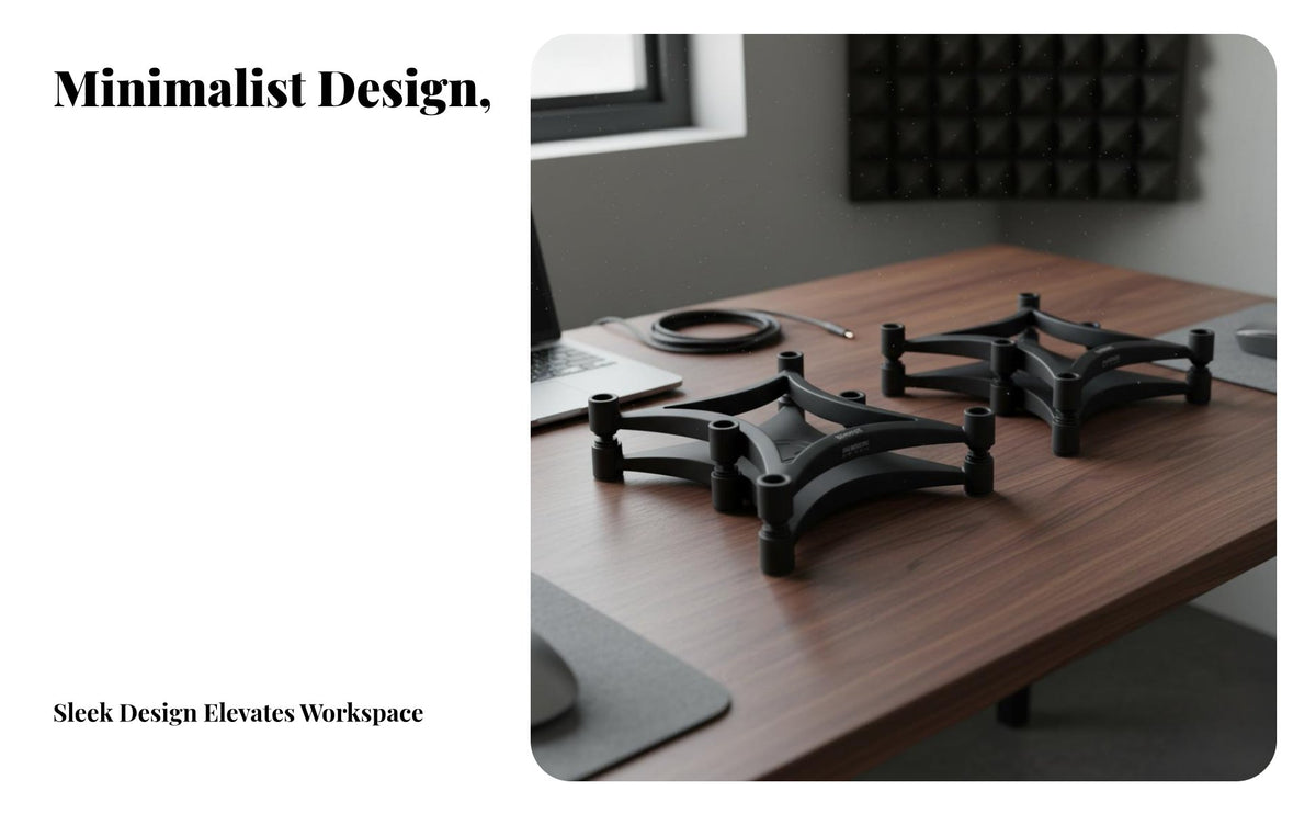 Speaker Dampening Stand Vibration Absorbing Desktop Speaker Stand Non-Slip Design Studio Speaker Shock Absorption Mount for Music Producers