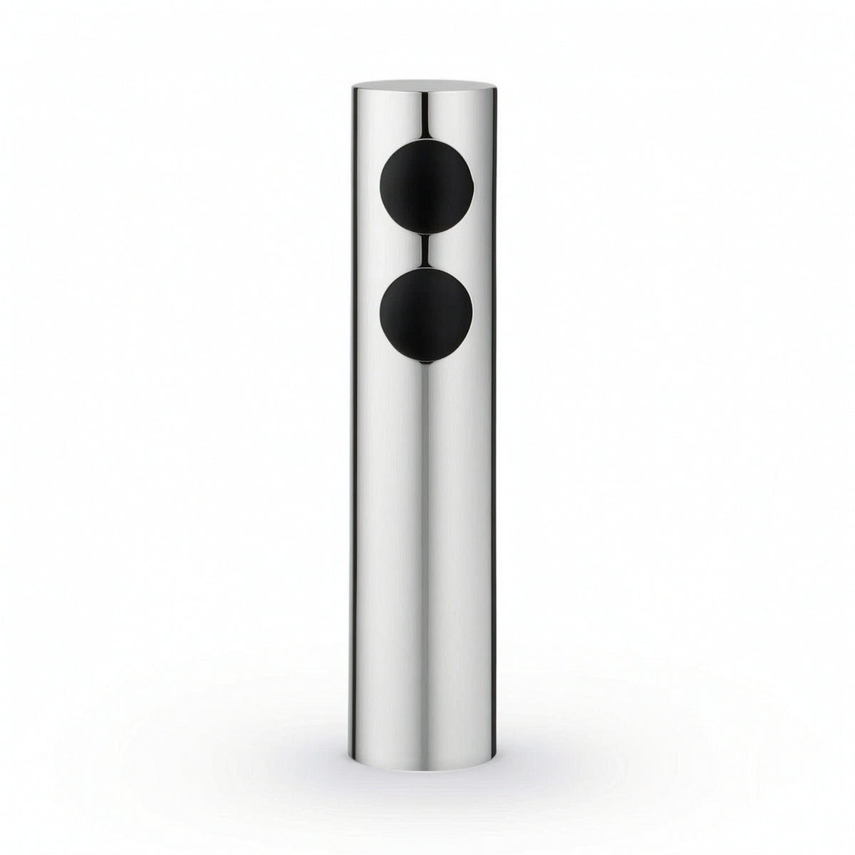Vase with Cutouts Silver Finishout Vase Modern for Tabletop, Mantel