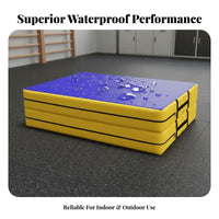 High Jump Landing Mat Sturdy PVC Cover Gymnastics Tumbling Mat Waterproof Portable Tumbling Pad for Fighting Artists, Kids, Home Gym, Training, School