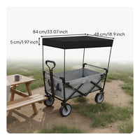 Sun Protection Wagon Canopy Rainproof Camping Wagon Roof for Children