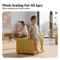 distinctive shapesShaped Upholstered Bench Comfortable Cushioning Waiting Room Seating Modern design Lobby Furniture Combinable Sections for Parents, Visitors, Customers, Reception Area, Shopping Mall