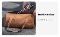 Tent Stake Bag Large Capacity Camping Tool Pouch Portable Canvas Peg Bag for Backpackers, Handymen, Campsite, Hiking, Picnic