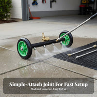 Quick Connect 2-in-1 Undercarriage Cleaner Includes Extension Wands Car Underbody Washer Easy to Convert for Garage Floor, Driveway, Patio