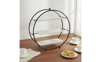 3-Tier Cake Stand Space-Saving 3 Tier Cake Stand Reusable Round Dessert Display Rack for Afternoon Tea