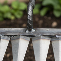 Sharps Tined Hoe Multi-Functional Weeding Rake Heavy Duty Soil Loosening Rake for Gardeners, Farmers, Vegetable Plot, Garden, Farm