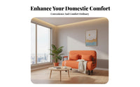 Foldable Design Fold-out Loveseat Bed Multi-Functional Pull-out Floor Sleeper Space-Saving Convertible Couch Easy Setup for Apartment Dwellers, Students, Small Areas, Living Room, Balcony, Home Office
