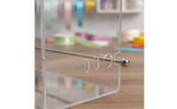 Space-Saving Ribbon Storage Rack Easy Reach Clear Ribbon Storage Rack Multi-Purpose Large Capacity for Florists, Crafters, Gift Wrappers, Flower Shop, Studio