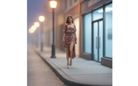 Walk Girl Figure Decorative Display Fashion Girl Miniature Dollhouse Use 1:64 Woman Figure