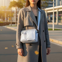 Transparent PVC Work Bag Water Resistant Static-resistantStatic Engineer Bag Multi-Pocket Clear Work Satchel for Technicians, Engineers, Factory