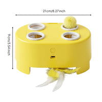 Cat Toy with Feathers Portable Interactive Cat Toy for Cats, Kittens
