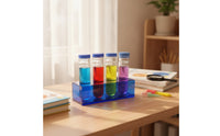 Acrylic Testing Tube Organizer with Lids Transparent Testing Tube Organizer with Tubes High Clearness Holder for Teachers