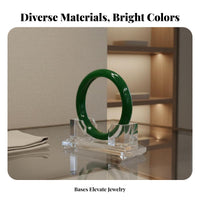 Bangle Display Stand Stable Base Acrylic Bracelet Display Stand Transparent Bangle Rack Elegant & Modern Look for Photographers