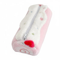 Swiss Roll Pencil Case Large Capacity Soft Cake Pencil Case Dessert Shaped Stationery Bag for Students, Teens