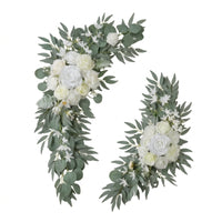 Artificial Flower Arch Decor Cascading Flower Garland with Roses Wedding Arch Flowers Flexible for Brides, Ceremony Backdrops