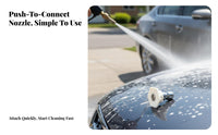 Heavy Duty 1/4 Inch Quick Connect Nozzle Rust Proof Stainless Steel Spray Tip Easy Installation for Car Detailers, Driveway Cleaning
