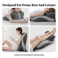Multifunctional Face down Reading Pillow Breathable Material Face down Pillow Washable Cover for Lounging, Bed