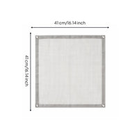 Reinforced Edging Stainless Steel Grill Net Reusable Fine Mesh Grill Net Easy to Clean Square Barbecue Mesh Rust Resistant for over a Fire