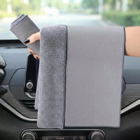 Thickened Microfibre Cloth Car Drying Towel, Compact Towel for Glass Cleaning, High Absorption Anti-Shed Microfibre Cloth for Car Detailing