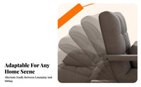 Foldable Design Padded Floor Recliner Provides Back Support Upholstered Floor Recliner Adjustable Backrest Lounge Chair Luxuriously Soft Cushioning for Students, Young Adults, Bay Window, Dorm Room, Reading Nook, Meditation Space